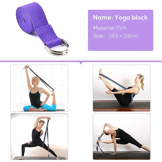 NNEOBA Yoga Starter Kit 5-Piece Yoga Equipment Set Purple